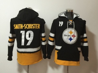 Pittsburgh Steelers 19 JuJu Smith-Schuster Black Hoodie