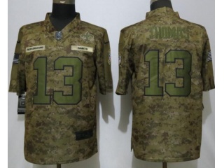 New Orleans Saints #13 Michael Thomas Salute to Service Limited Jersey Camo