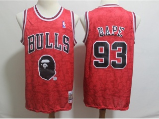 Bape x Chicago Bulls 93 BAPE Basketball Jersey Red