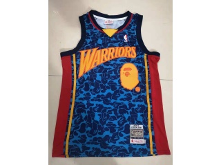 Bape x Golden State Warriors 93 BAPE Basketball Jersey Blue