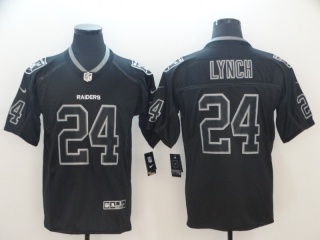 Oakland Raiders #24 Marshawn Lynch Lights Out Vapor Untouchable Limited Jersey Black