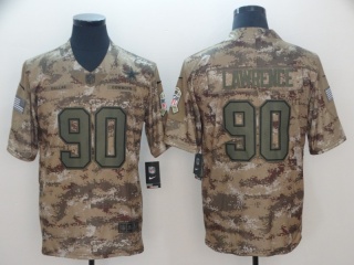 Dallas Cowboys #90 Demarcus Lawrence Salute to Service Vapor Limited Jersey Camo