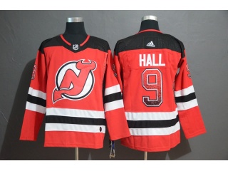 Adidas New Jersey Devils #9 Taylor Hall Drift Fashion Red