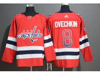 Adidas Washington Capitals #8 Alexander Ovechkin Drift Fashion Jersey Red