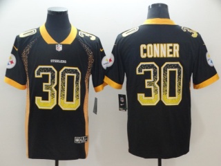 Pittsburgh Steelers #30 James Conner Drift Fashion Vapor Untouchable Limited Jersey Black