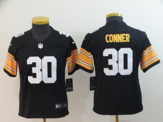 Pittsburgh Steelers #30 James Conner New Style Youth Vapor Untouchable Limited Jersey Black