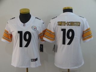 Womens Pittsburgh Steelers #19 JuJu Smith-Schuster Vapor Limited Jersey White