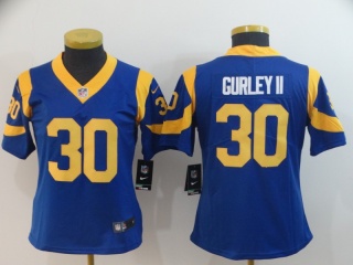 Womens St. Louis Rams 30 Todd Gurley II Vapor Limited Jersey Light Blue