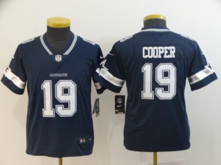 Youth Dallas Cowboys 19 Amari Cooper Vapor Limited Jersey Blue