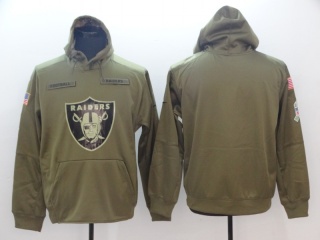 Oakland Raiders Green Salute to Service Hoodie