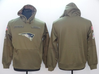 New England Patriots Salute To Service Hoodie Green