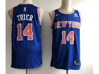 Nike New York Knicks #14 Trier Swingamn Jersey Blue