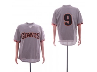 San Francisco Giant 9 Matt Williams Throwback Baseball Jersey Gray Mesh