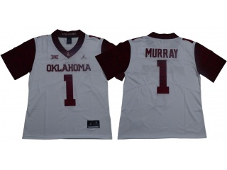 Oklahoma Sooners #1 Kyler Murray New Style Limited Jersey White