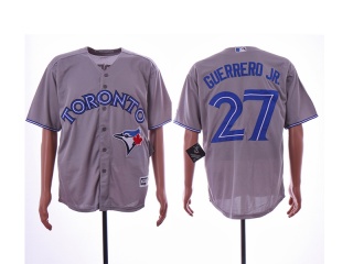 Toronto Blue Jays 27 Vladimir Guerrero JR Cool Base Baseball Jersey Gray