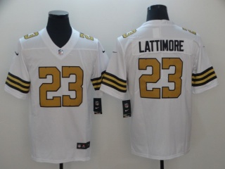 New Orleans Saints 23 Marshon Lattimore Color Rush Limited Jersey White