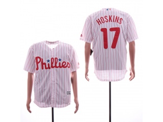 Philadelphia Phillies 17 Rhys Hoskins Cool Base Jersey White