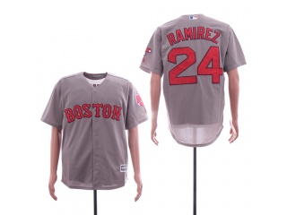 Cleveland Indians 24 Jose Ramirez Cool Base Jersey Gray