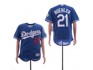 Los Angeles Dodgers 21 Walker Buehler Flex Base Jersey Blue