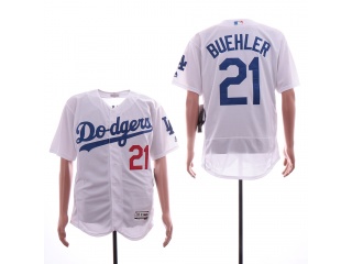 Los Angeles Dodgers 21 Walker Buehler Flex Base Jersey White