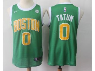 Boston Celtics #0 Jayson Tatum Earned Edition Swingman Jersey Green