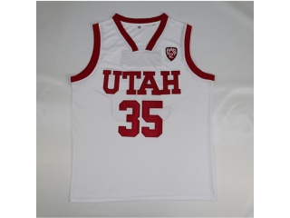 #35 Kyle Kuzma Utah College White Basketball Jersey