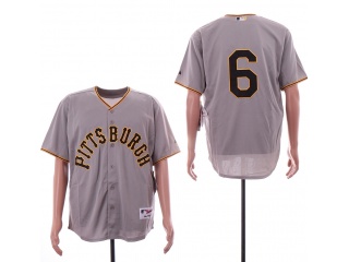 Pittsburgh Pirates #6 Starling Marte Turn Back Jersey Grey