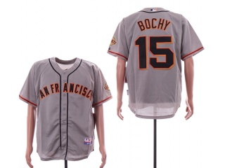 San Francisco Giants #15 Bruce Bouchy Cool Base Jersey Grey