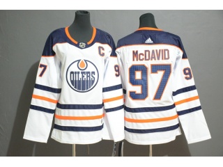 Adidas Women Edmonton Oilers #97 Connor McDavid Hockey Jersey White