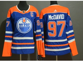 Adidas Women Edmonton Oilers #97 Connor McDavid Hockey Jersey White