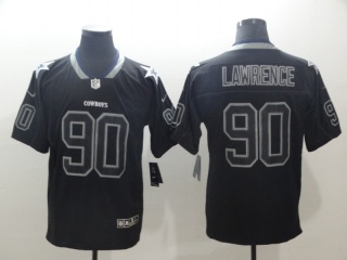Dallas Cowboys #90 Demarcus Lawrence Lights Out Vapor Limited Jersey Black