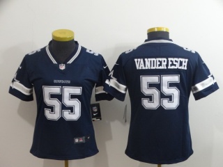 Woman Dallas Cowboys #55 Leighton Vander Esch Vapor Untouchable Limited Jersey Blue