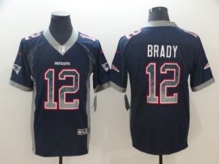 New England Patriots #12 Tom Brady Drift Fashion Vapor Untouchable Limited Jersey Blue