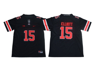 Youth Ohio State Buckeyes 15 Ezekiel Elliott College Football Jersey Black