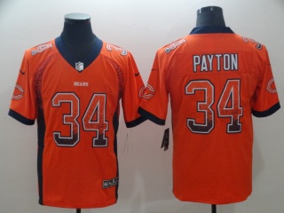 Chicago Bears #34 Walter Payton Drift Fashion Vapor Untouchable Limited Jersey Orange
