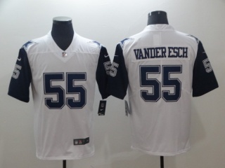 Dallas Cowboys #55 Leighton Vander Esch Color Rush Limited Jersey White