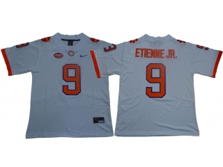 Clemson Tigers #9 Travis Etienne Jr Vapor Limited College Football Jersey White