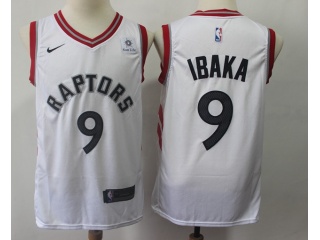 Nike Toronto Raptors #9 Serge Ibaka Swingman Jersey White