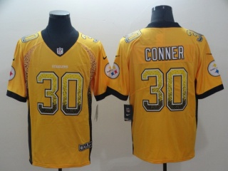 Pittsburgh Steelers #30 James Conner Drift Fashion Vapor Untouchable Limited Jersey Yellow