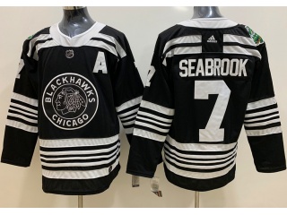 Adidas Chicago Blackhawks #7 Brent Seabrook Winter Classic Hockey Jersey Black