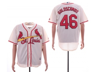 St. Louis Cardinals #46 Goldschmidt Cool Base Jersey Cream