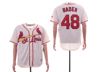 St. Louis Cardinals #48 Harrison Bader Cool Base Jersey Cream