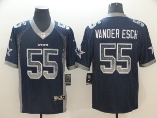 Dallas Cowboys #55 Leighton Vander Esch Drift Fashion Vapor Limited Jersey Blue