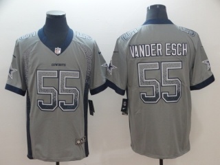 Dallas Cowboys #55 Leighton Vander Esch Drift Fashion Vapor Limited Jersey Gray