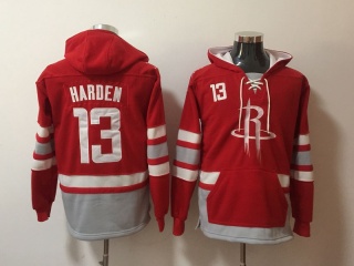 Houston Rockets 13 James Harden Basketball Hoodie Red