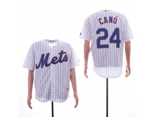 New York Mets 24 Robinson Cano Cool Base Baseball Jersey White
