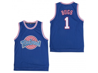 Space Jam Tune Squad 1 Bugs Bunn Basketball Jersey Blue