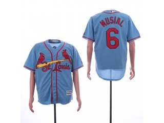 St. Louis Cardinals 6 Stan Musial Cool Base Baseball Jerseys Blue