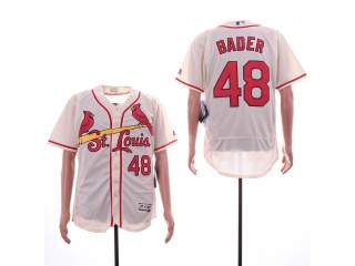St. Louis Cardinals 48 Harrison Bader Flex Base Baseball Jerseys Cream