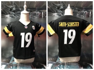 Pittsburgh Steelers #19 JuJu Smith-Schuster Toddler Jersey Black
